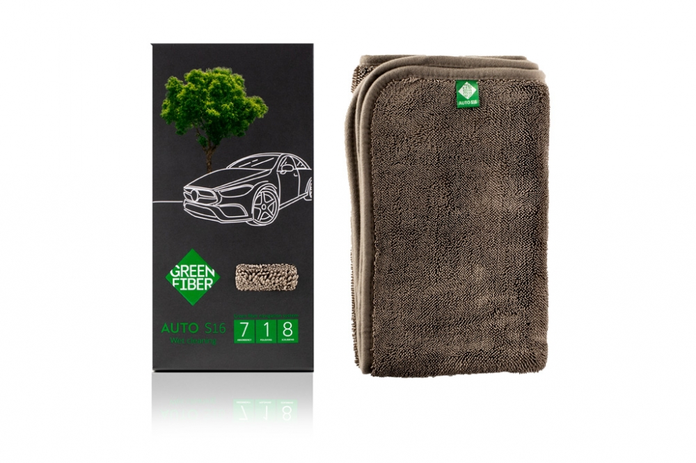 Green Fiber AUTO S16, Автополотенце для влажной уборки, серое