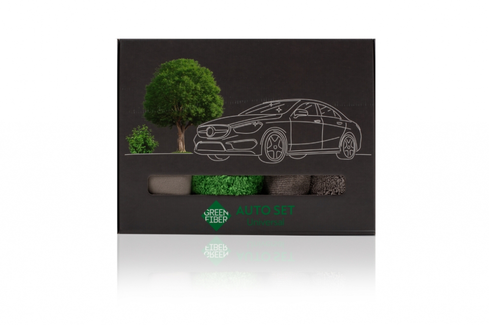 Green Fiber UniAuto set Набор для ухода за автомобилем