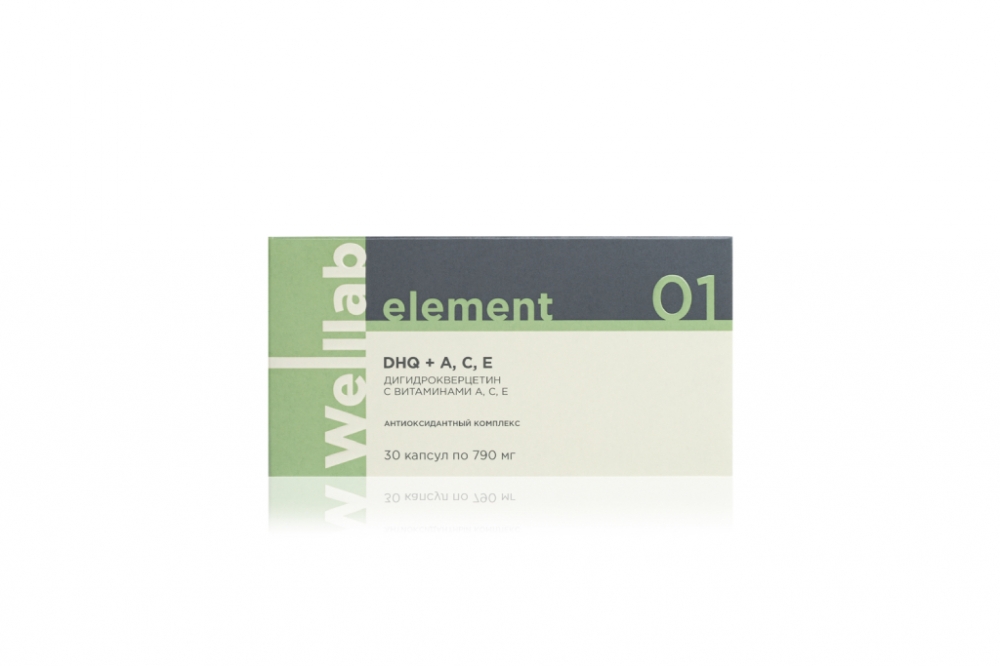 БАД Welllab Element Dihydroquercetin with A, C, E, 30 капсул